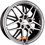 BROCK / RC B28 Schwarz Glanz Voll Poliert (SGVP) Einteilig 8.50 x 19 ET 45.00  5x114.3